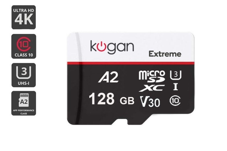 KOGAN Extreme 128GB SDXC A2 V30 Micro SD Card