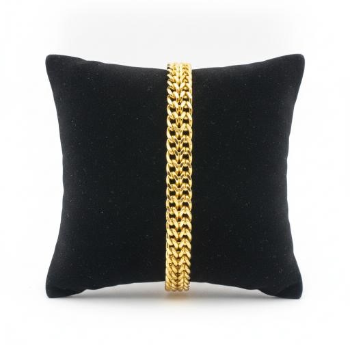18KGF/ITALY yellow Gold Filled bracelet(stamped 18KGF/ITALY)-Bonus Gift