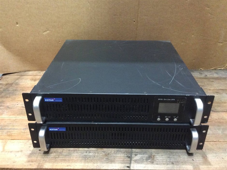 KSTAR 2KVA Online UPS Rackmount (Lot of 2)