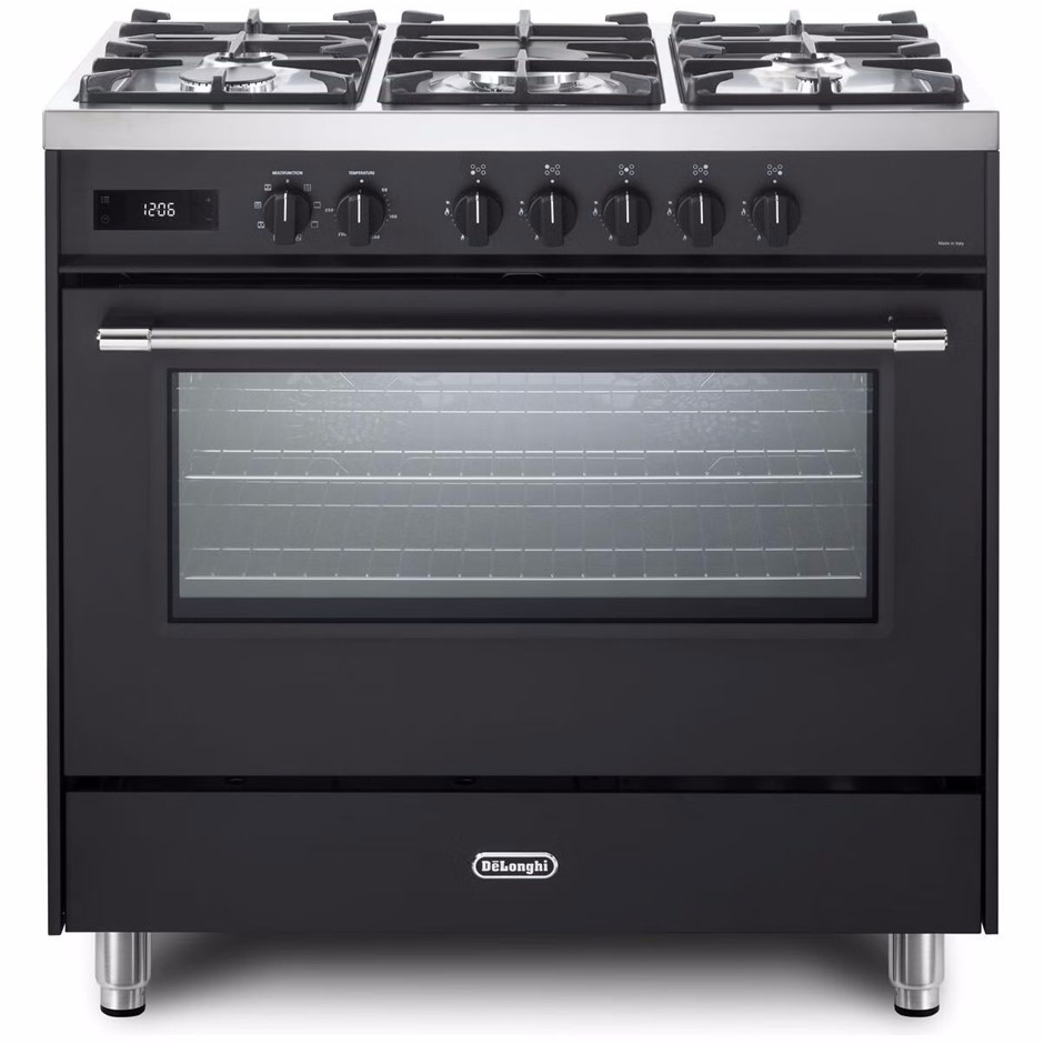 Delonghi Freestanding Oven, 90cm Deluxe Dual Fuel, Model: DEF1407A