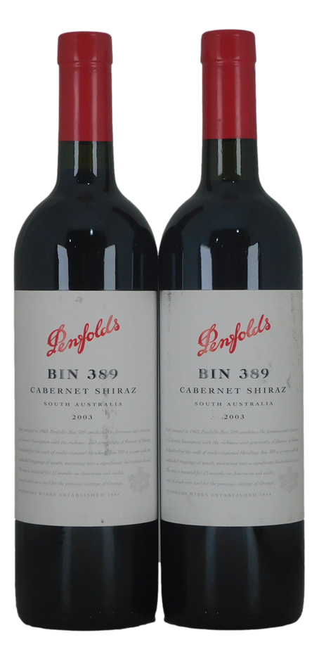 Penfolds Bin 389 Cabernet Shiraz 2003 (2x 750mL) SA.