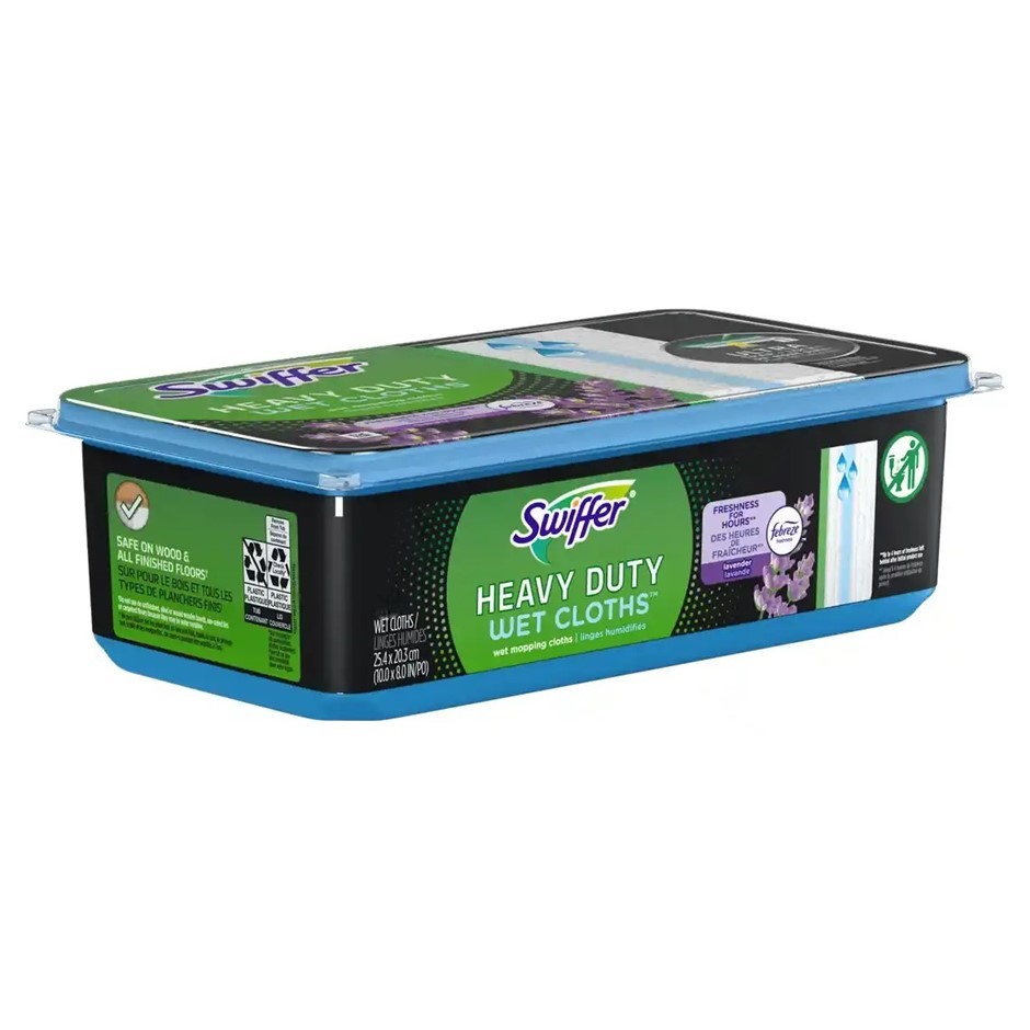 2 x Pack of 27pcs SWIFFER Heavy Duty Wet Mopping Cloths. N.B: Has been open