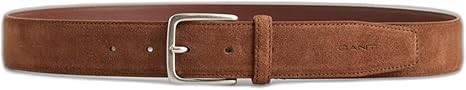 GANT Men's Classic Suede Belt, Weathered Brown, 110/44, G9940156. RRP: $129