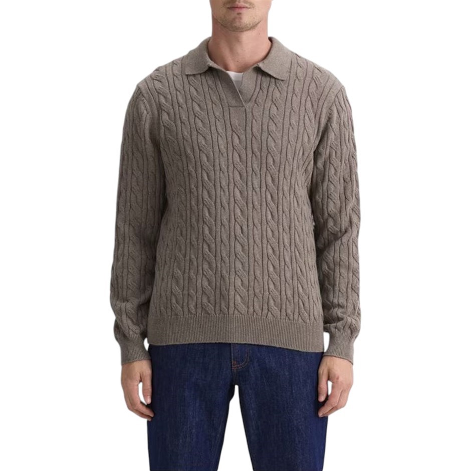 SPORTSCRAFT Men's Sweater, Size XL, 100% Cotton, Latte Melange. Buyers Not