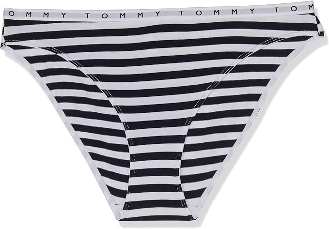 3 x TOMMY HILFIGER Women's T Cotton PT Bikini, Size XS, Desert Sky/White St