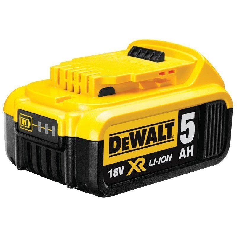 5 x DeWALT 18V 5.0Ah XR Li-Ion Cordless Slide Batteries. NB: Not Working, M