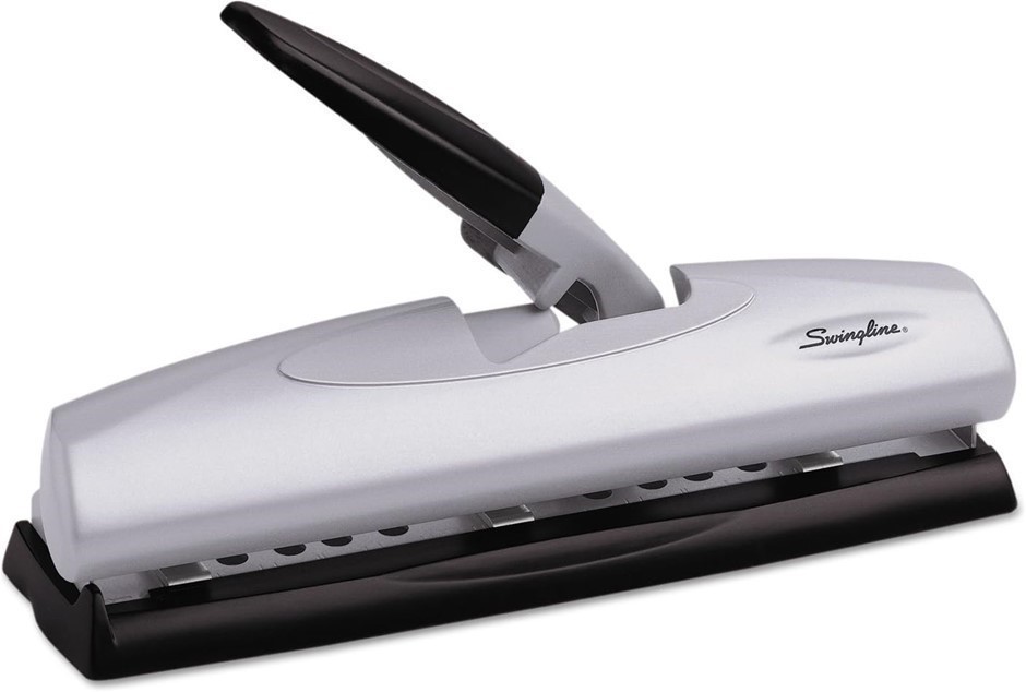 SWINGLINE 3 Hole Punch, 20 Sheet Capacity Three Hole Puncher 3 Ring, Adjust