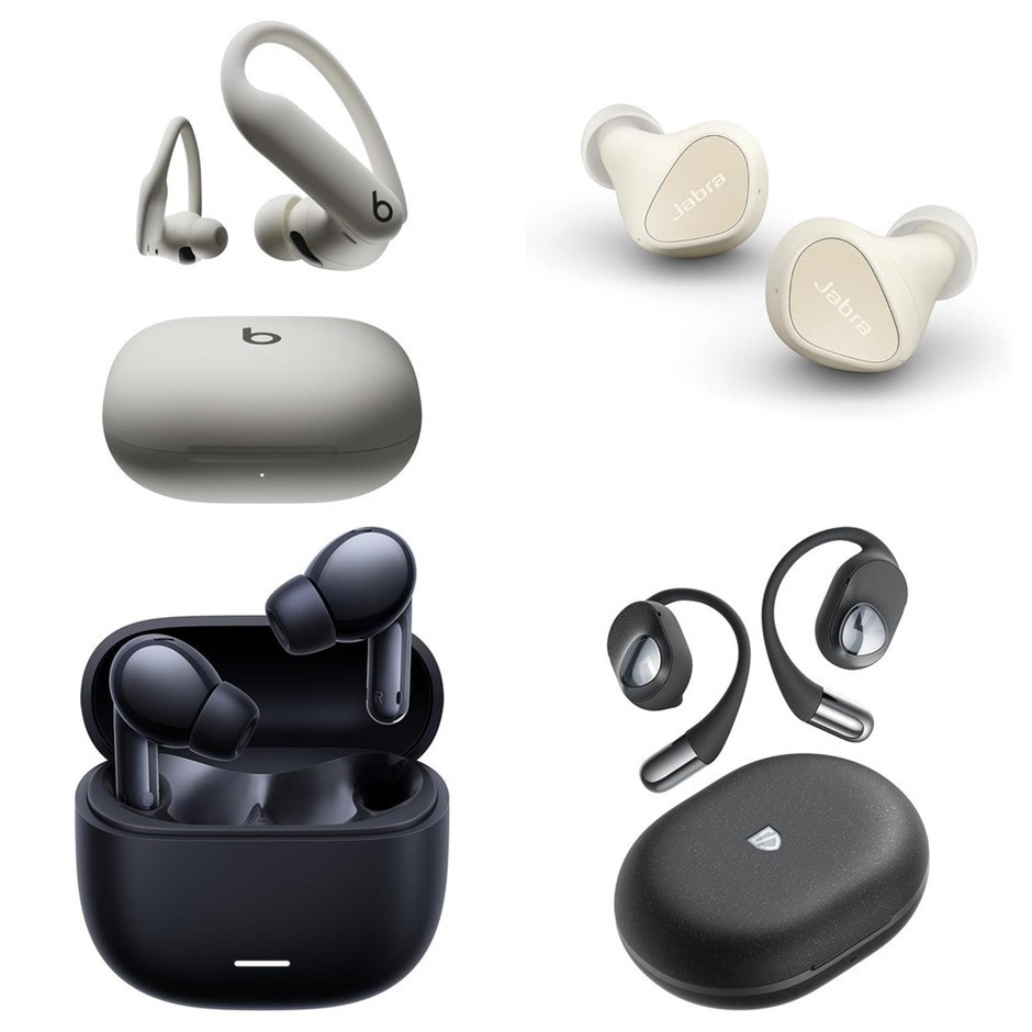 3 x Wireless Earbuds. 1 x JABRA Elite 4 ANC Earbuds Light Beige. 1 x XIAOMI