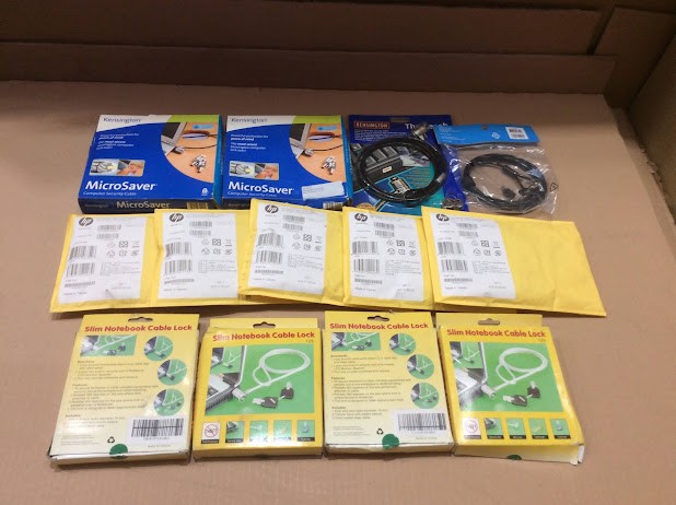 HP/Kensington Mixed Notebook Locks And Cable Security Lot