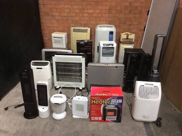 Mixed Brand Air Conditioners, Heaters And Appliances Lot