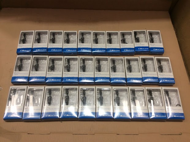Midland MA 31-L Pneumatic Earphone Microphone Lot