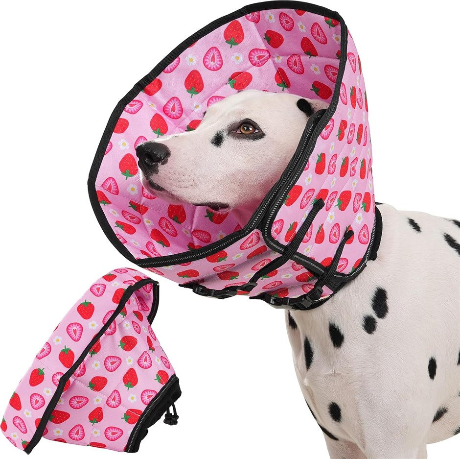 Avont Dog Cone Alternative, Soft Foldable E Cones for Small Medium Large Do
