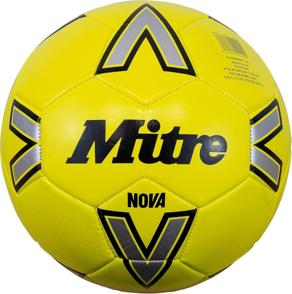 Mitre Nova 24 Soccer Ball, Size 5, Yellow