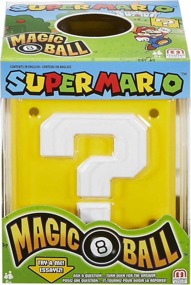 Mattel Games Magic 8 Ball Super Mario Classic Fortune-Telling Toy for Kids
