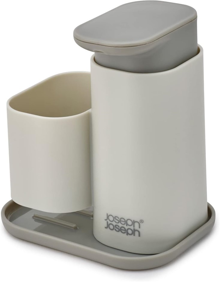 Joseph Joseph Duo Soap Dispenser with Sponge Holder, Hand Wash Dispenser fo
