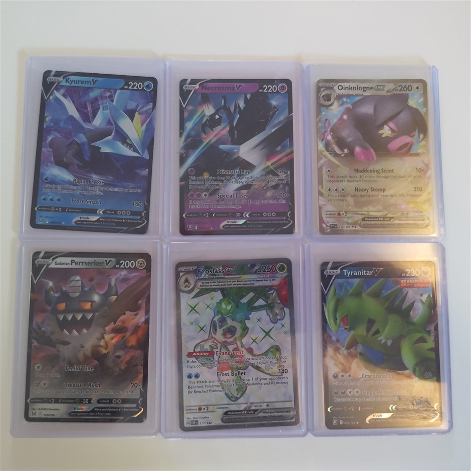6 ultra rare genuine pokemon card bundel.