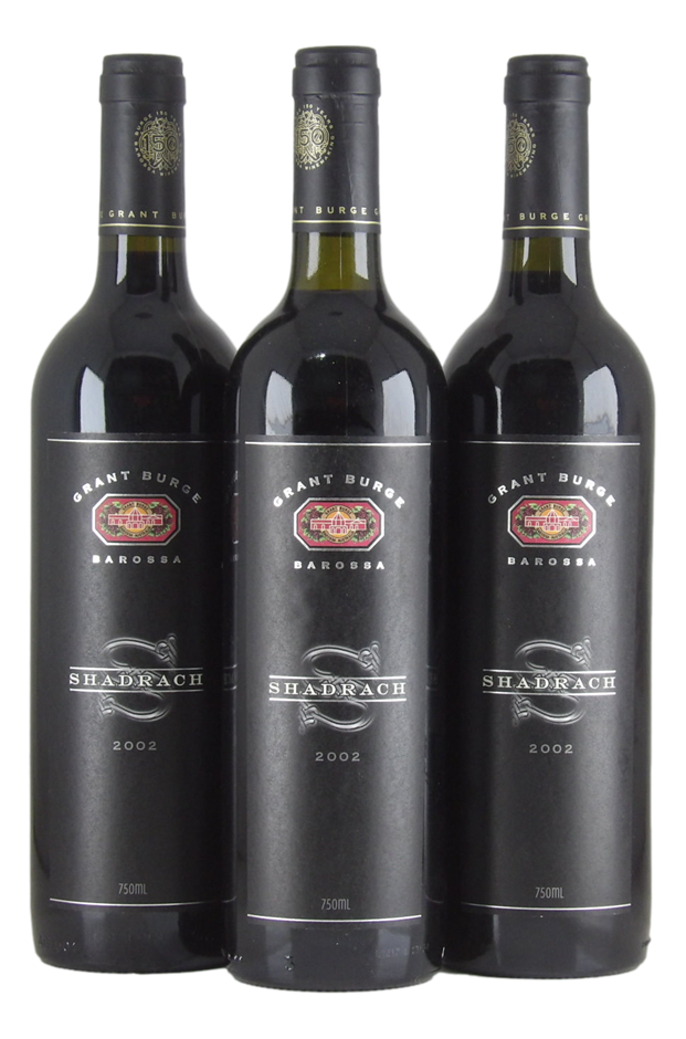 Grant Burge Shadrach Caberent Sauvignon 2002 (3x 750mL) Barossa Valley