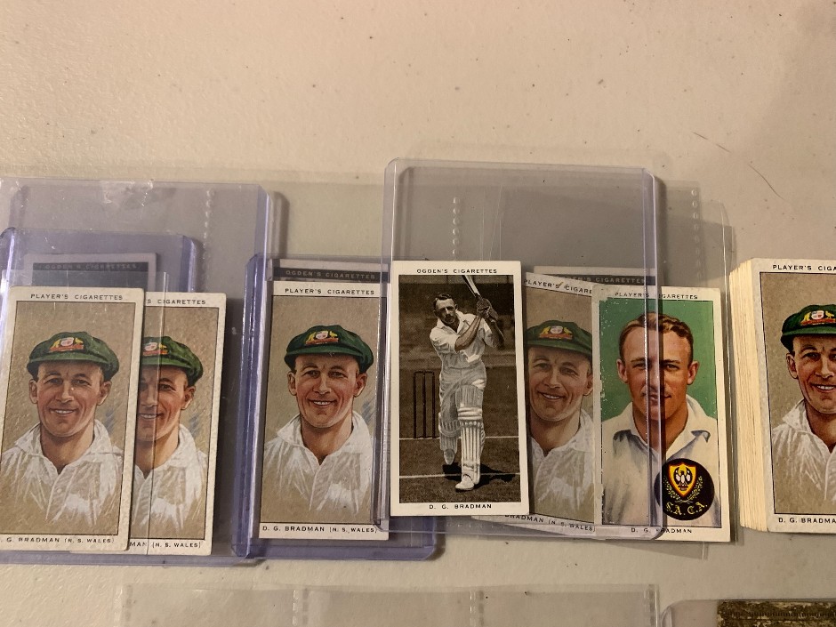 Lot of vintage cigarette cards 1928- 38 with bradman cards - Approx 100