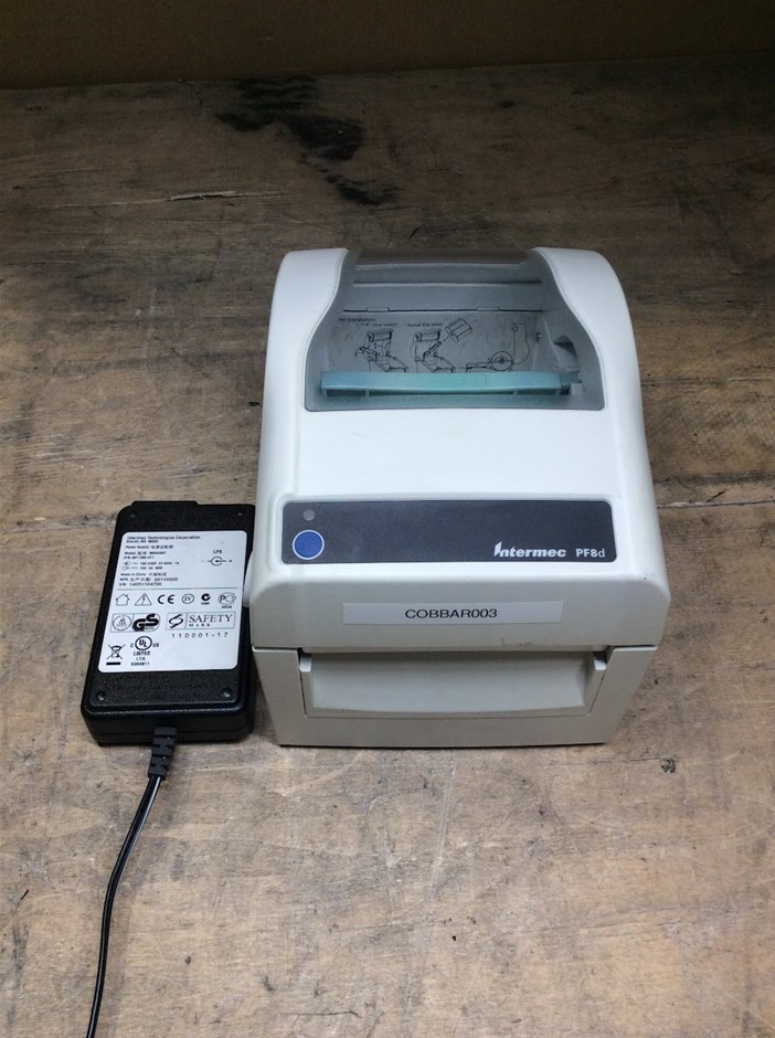 Intermec PF8d Desktop Thermal Label Printer with Power Adapter