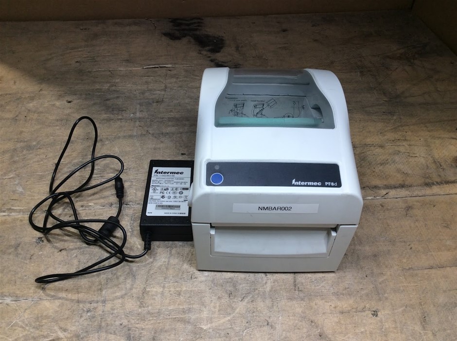 Intermec PF8d Desktop Thermal Label Printer with Power Adapter