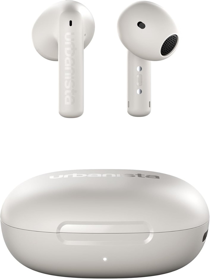 URBANISTA Santa Monica - Adaptive Noise Cancelling Earbuds, Bluetooth 6.0,