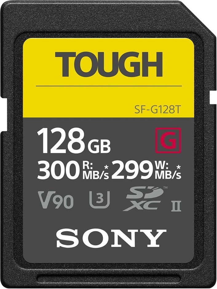 SONY SF-G 128GB Tough Series UHS-II SD Memory Card, Black. RRP: $386. Buye