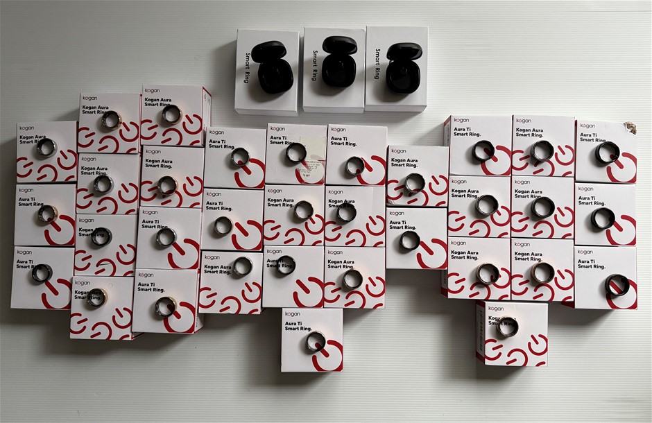 Kogan Aura Smart Rings (Various Sizes & Colours) - Lot of 36