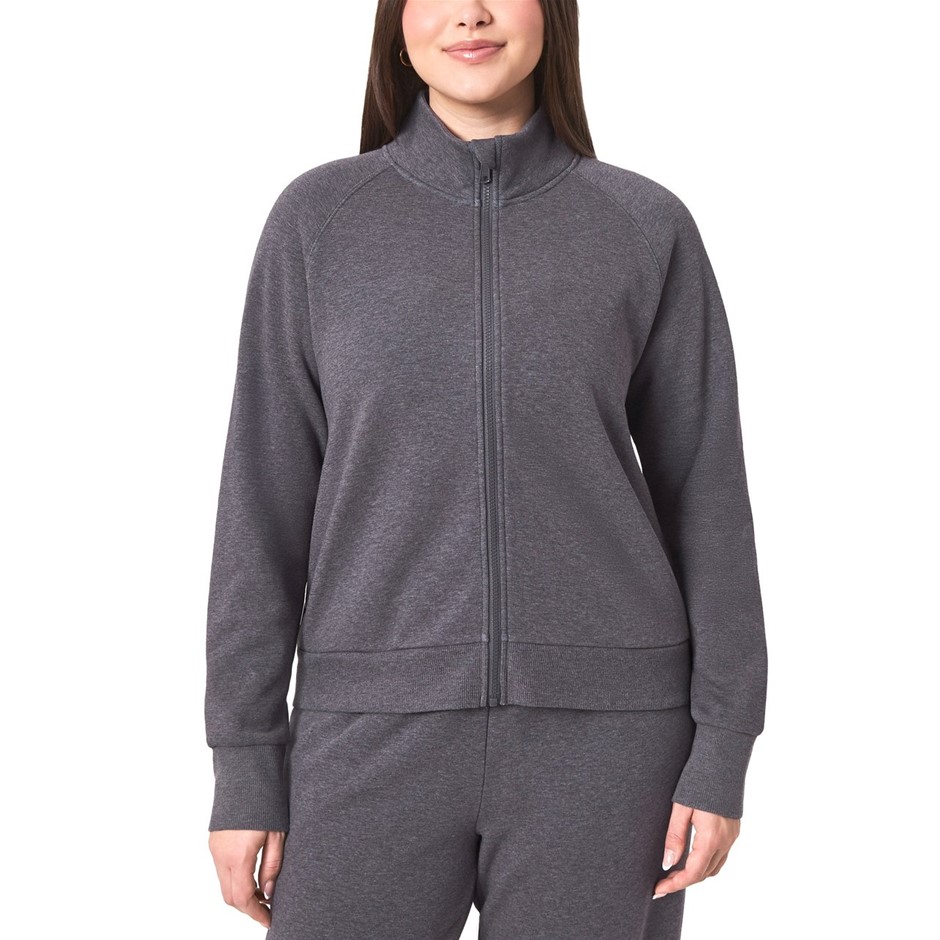 MONDETTA Women's Fleece Zip Jacket, Size M, Excalibur. NB: 2x ink spots on