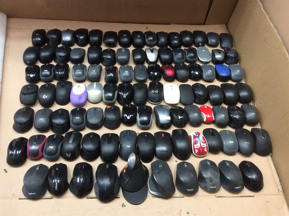 Mixed Brands Wireless Computer Mice Lot (Lot of 100)