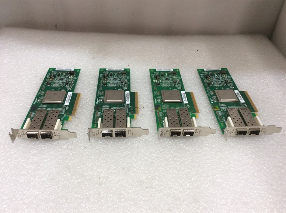 QLogic Dual Port Network Adapter Cards (Lot of 4)