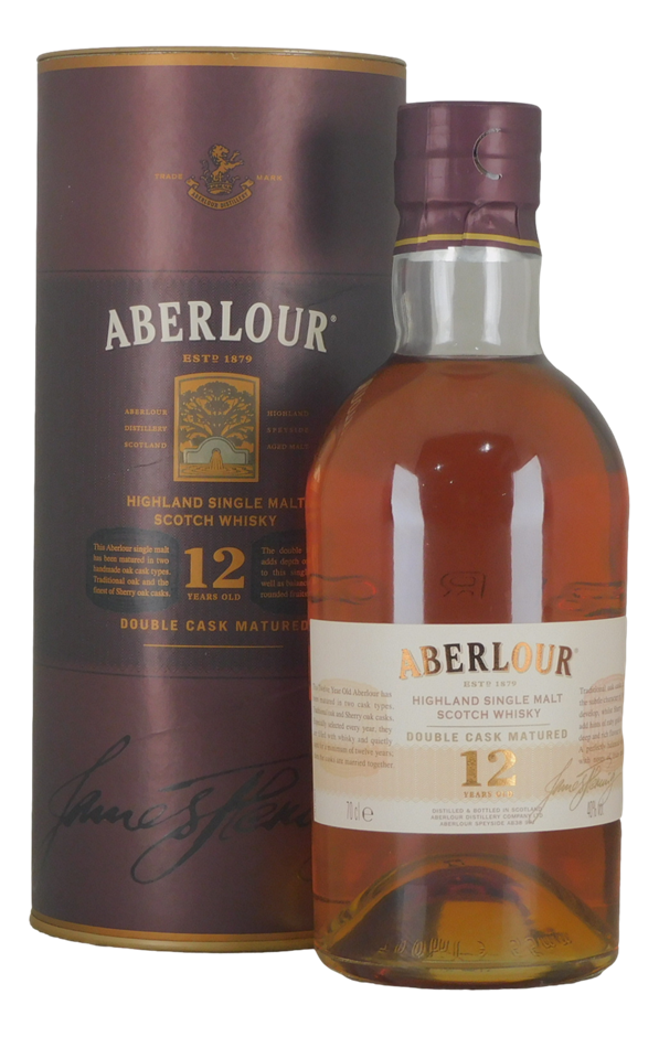 Aberlour Highland Single Malt Scotch 12Yrs (1x 700mL), Scotland.