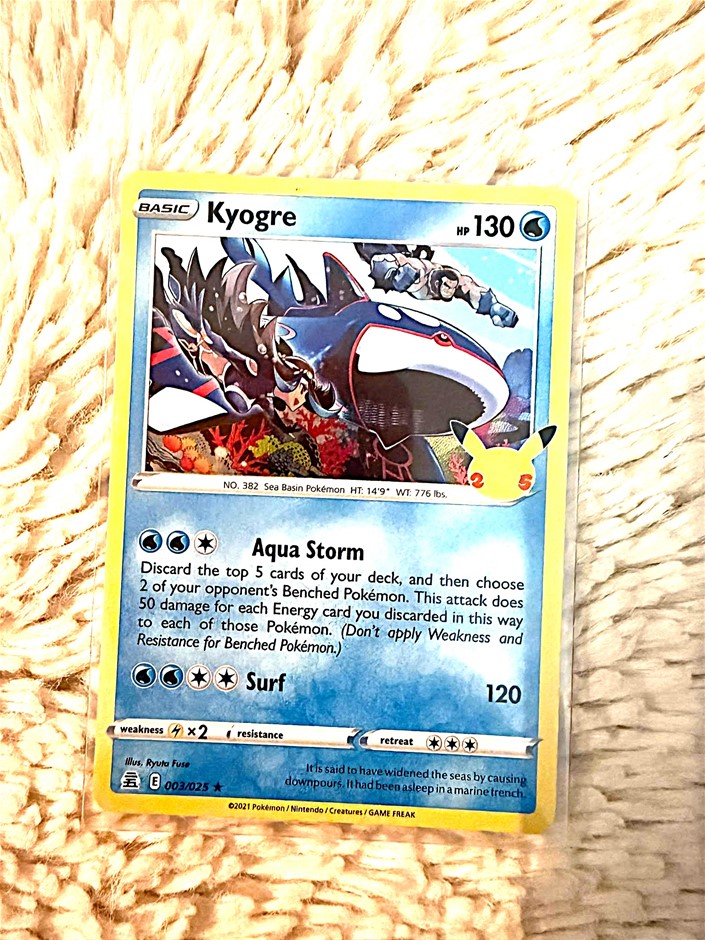 Japanese Kyogre 003/025 25th Anniversary Collection