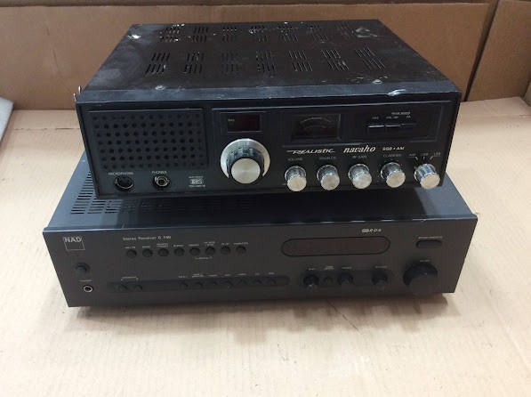 Realistic TRC-490-18 AM/SSB TRANSCEIVER&NAD C740 Stereo Receiver (Lot of 2)