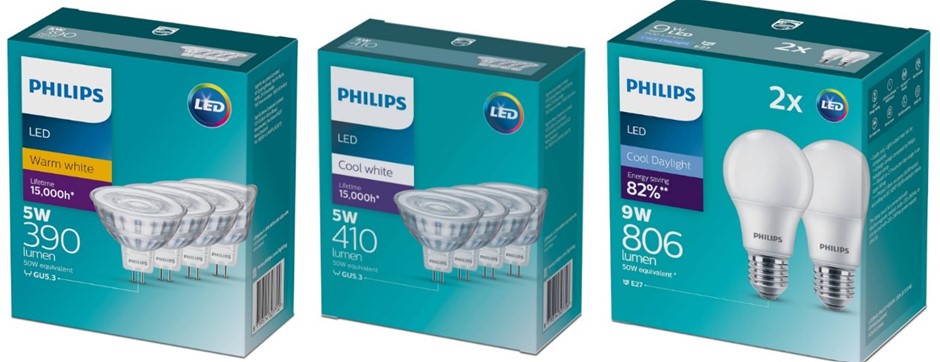 BUNDLE of Philips 806 Lumen ES LED Bulb 2 Pack, Cool White + Philips LED Sp