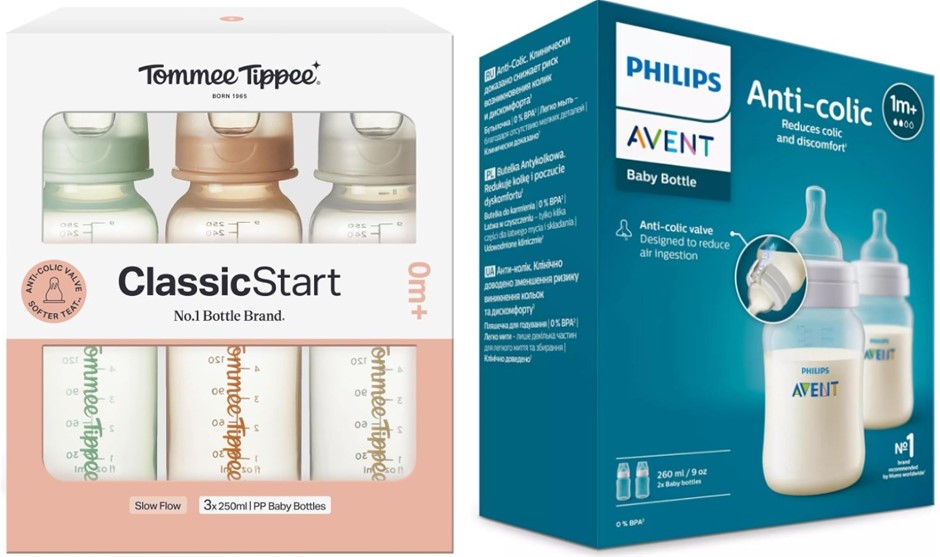 Baby Bottle Bundle – PHILIPS AVENT Anti-Colic Baby Bottles 260 ml 2-Pack, T
