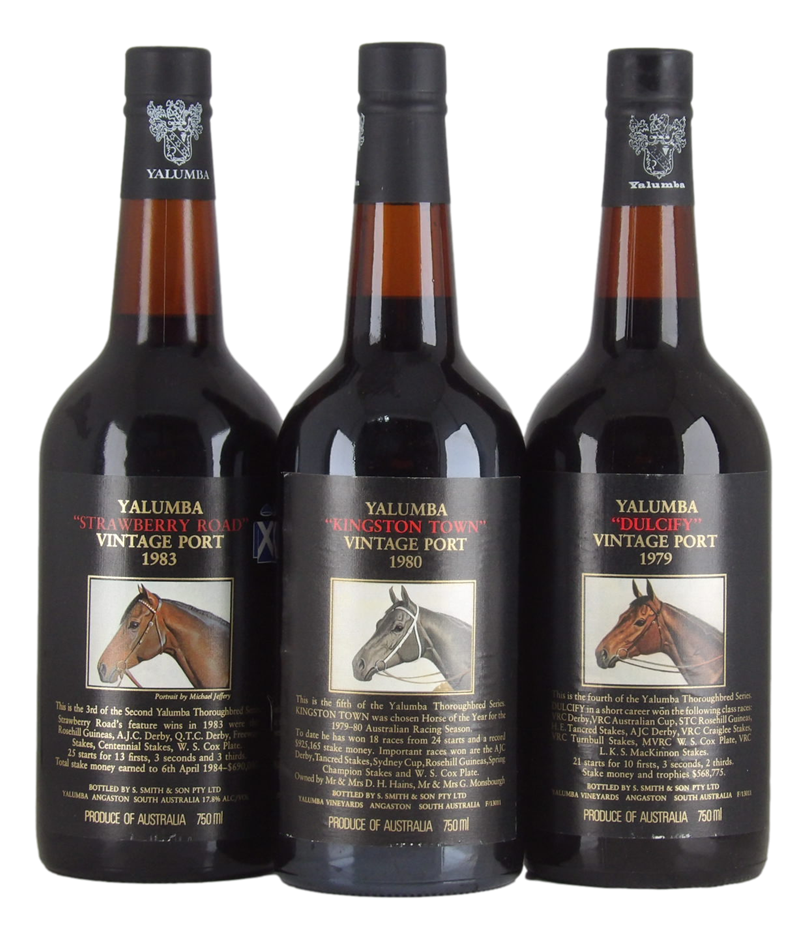 Yalumba Race Horse Vintage Port Pack (3x 750mL), SA.
