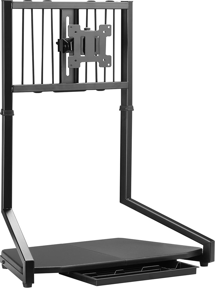 FYDEAMER Single Monitor Stand, Vertical Stack Screen Free-Standing Height
