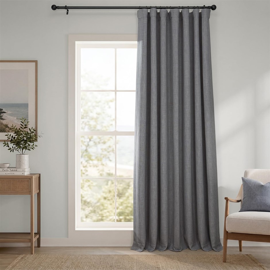 HPD Half Price Drapes BOCH-LN185-P Faux Darkening Curtains-120 Inches Long