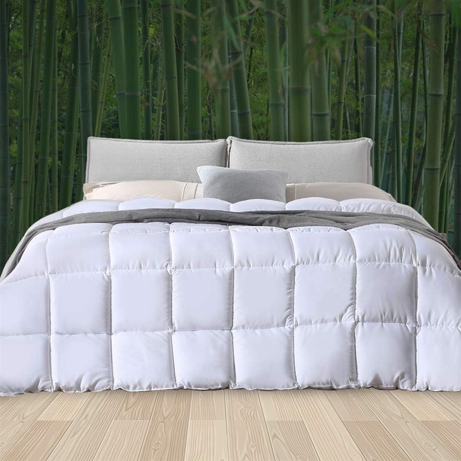 DREAMZ Quilts Bamboo Quilt Winter All Season Bedding Duvet Queen Doona 700G