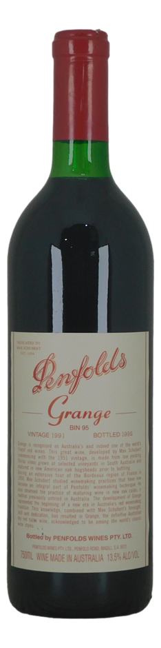 Penfolds Bin 95 Grange 1991 (1x 750mL) SA.