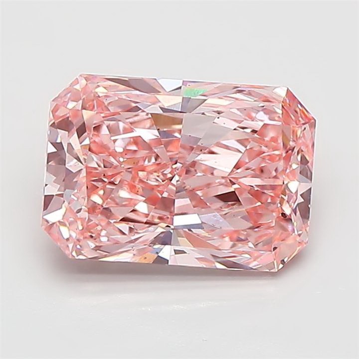 7.51 Carat Radiant Shape Diamond Fancy Vivid Pink /VS1