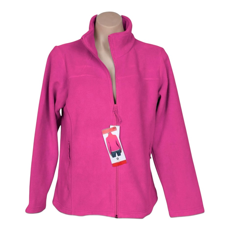 TUFF Women's Polar Fleece Jacket, Size S, Hot Pink. Buyers Note - Discount