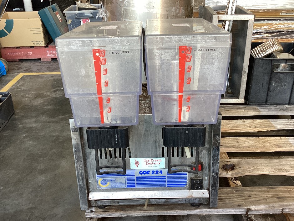 Ice Cream Systems COF224 Twin Bowl Beverage Dispenser