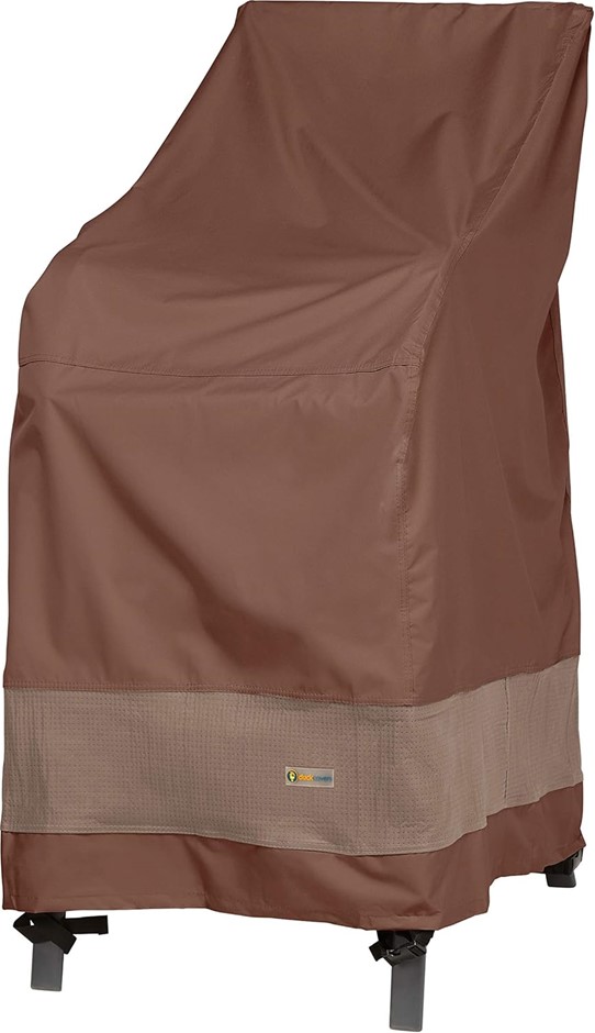 DUCK COVERS Ultimate Waterproof 28 Inch Stackable Patio Chair Cover, Outdoo