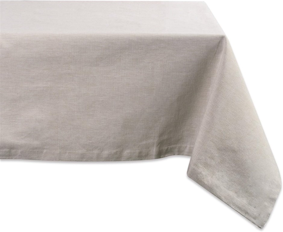 2 X DII 100% Cotton, Machine Washable, Everyday Chambray Kitchen Tablecloth