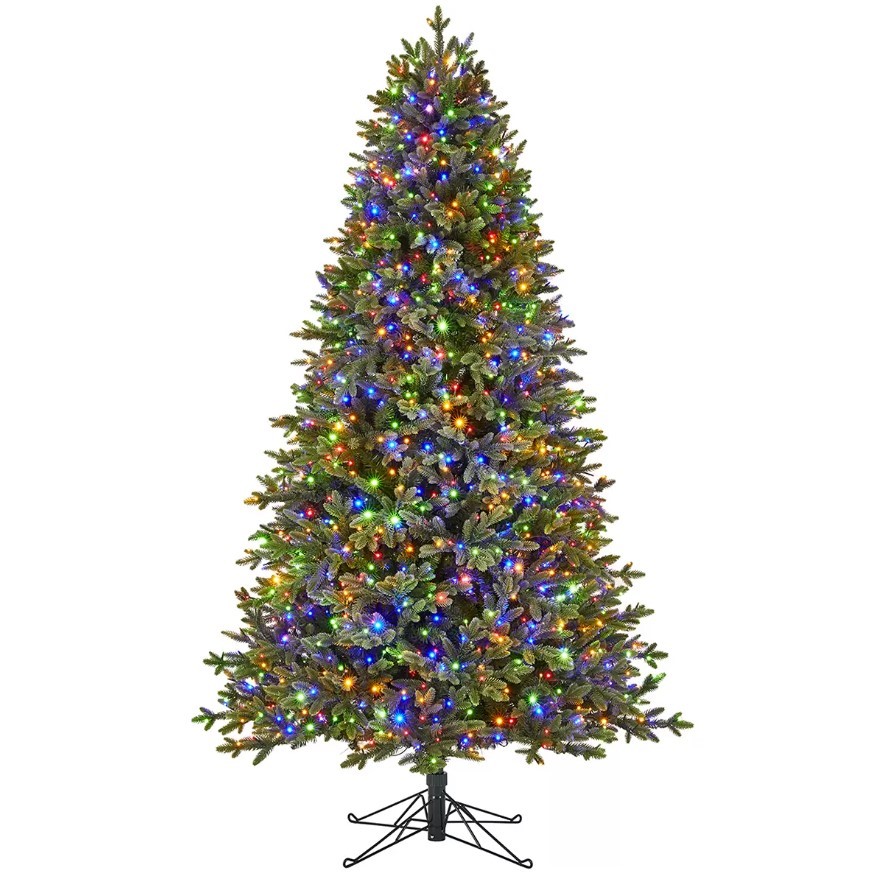 Pre-Lit Aspen Artificial Christmas Tree with Micro-Dot LED Lights, 1.98m. N