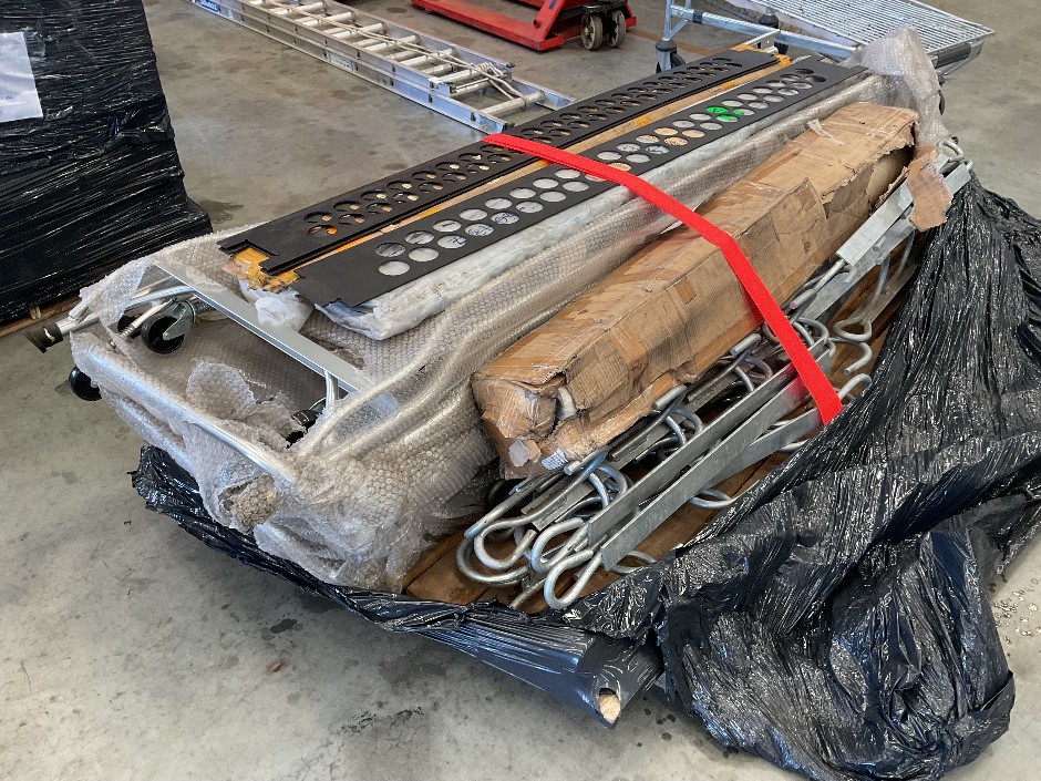 Platform Ladders and Material Roll