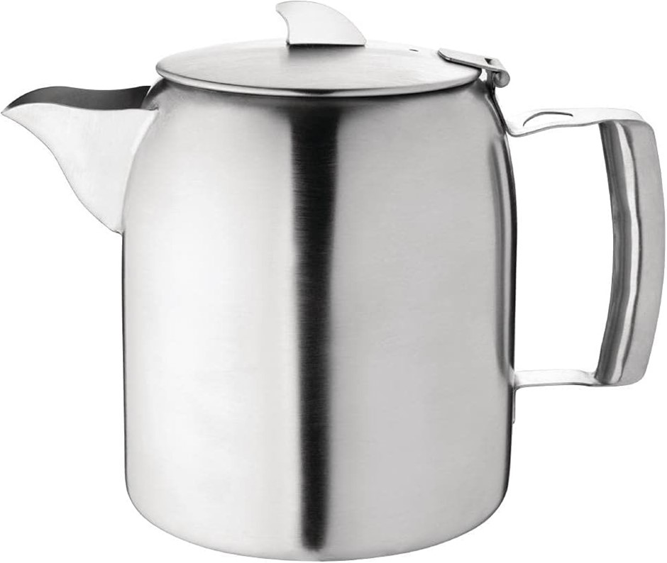 Olympia Stainless Steel Airline Teapot Brushed Finish, 1.6L