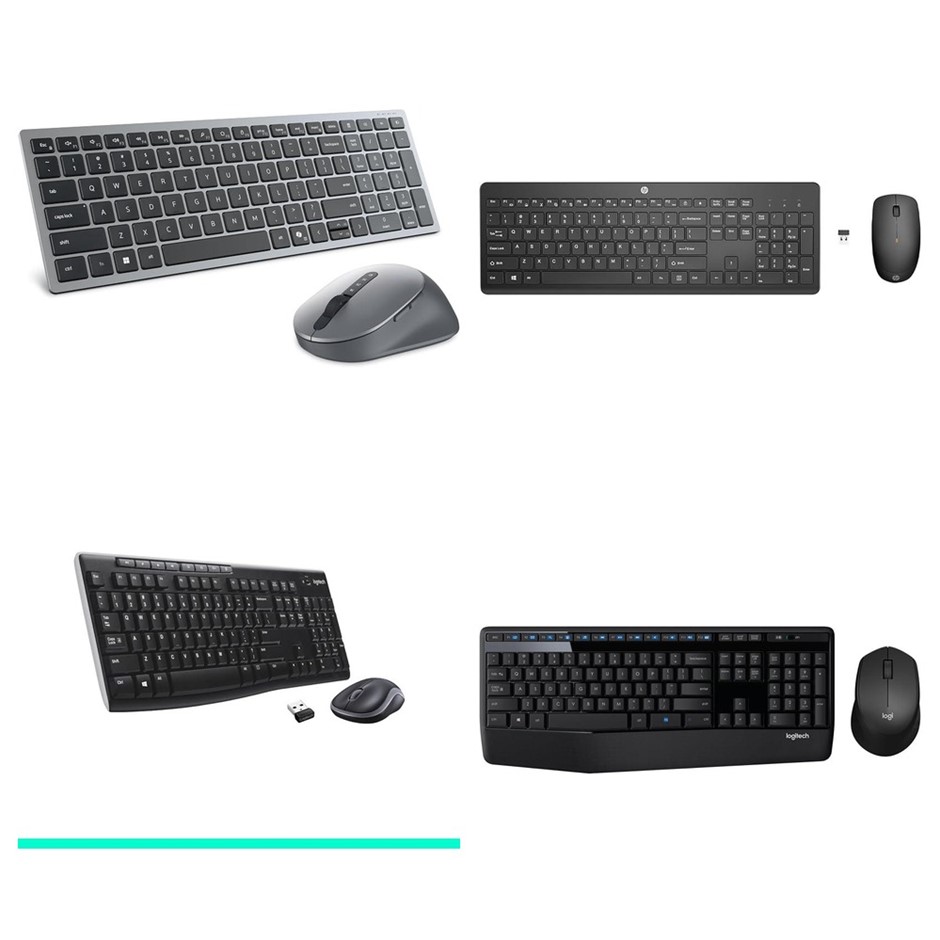 4 x Wireless Keyboard & Mouse Combo. 1 x DELL KM7120W Keyboard & Mouse Comb