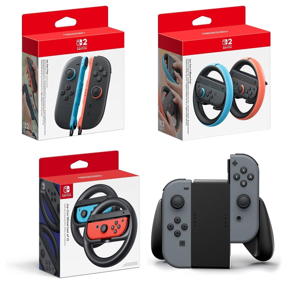4 x NINTENDO Accessories. 1 x NINTENDO Switch 2 Joy-Con 2 Pair. 1 x NINTEND